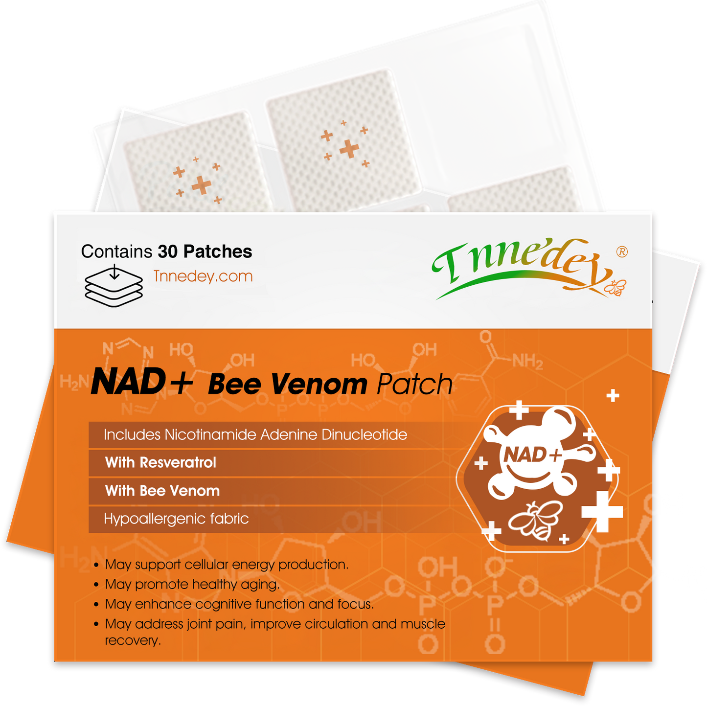 Tnnedey® NAD+ Bee Venom Patch – Ultimate Skin Rejuvenation & Energy Boost(Last Day Discount:70%)