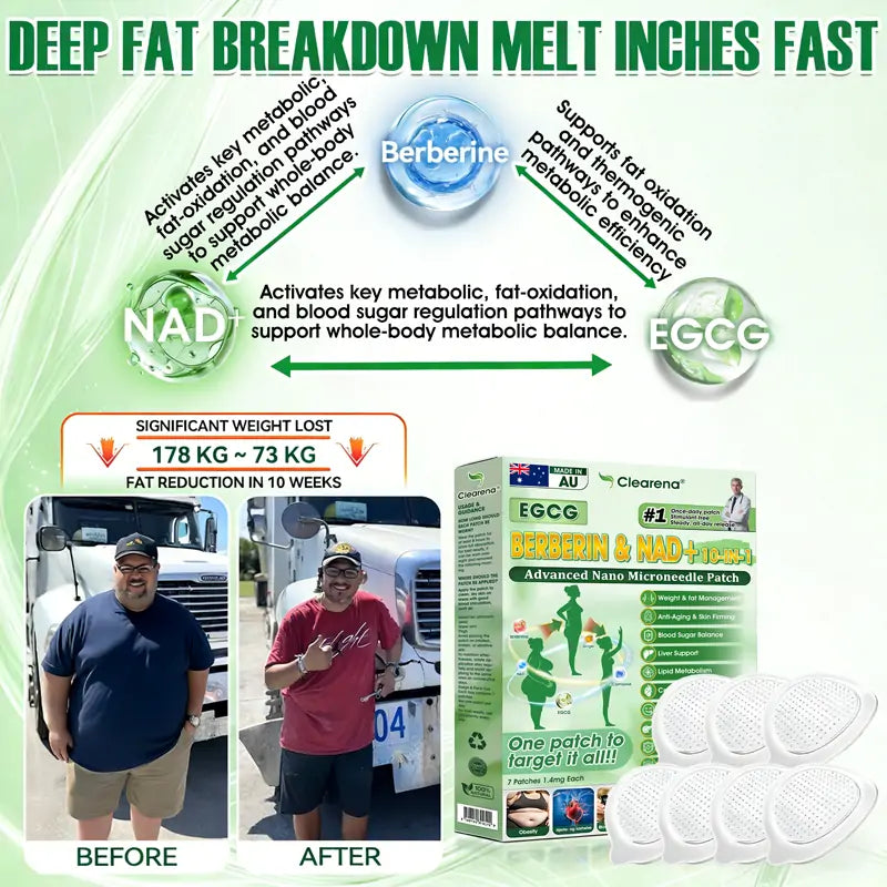 𝐂𝐥𝐞𝐚𝐫𝐞𝐧𝐚®🧑‍⚕️🏆 𝙀𝙂𝘾𝙂· 𝘽𝙚𝙧𝙗𝙚𝙧𝒊𝒏𝒆 × 𝐍𝐴𝑫+  10-𝐢𝐧-1 𝑨𝒅𝒗𝒂𝒏𝒄𝐞𝐝 𝑵𝒂𝙣𝙤 𝑴𝒊𝒄𝒓𝒐𝒏𝒆𝒆𝗱𝗹𝗲 𝐏𝐚𝒕𝗰𝗵 🇦🇺 ( 𝑱𝒖𝒔𝒕 𝒐𝒏𝒄𝒆 𝒂 𝒅𝒂𝒚, 𝒗𝒊𝒔𝒊𝒃𝒍𝒆 𝒄𝒉𝒂𝒏𝒈𝒆𝒔 𝒊𝒏 7 𝒅𝒂𝒚𝒔) 💪 𝑭𝒐𝒓 𝒐𝒃𝒆𝒔𝒊𝒕𝒚, 𝒍𝒐𝒐𝒔𝒆 𝒔𝒌𝒊𝒏, 𝒅𝒊𝒂𝒃𝒆𝒕𝒆𝒔, 𝒔𝒍𝒆𝒆𝒑 𝒂𝒑𝒏𝒆𝒂, 𝒋𝒐𝒊𝒏𝒕 𝒊𝒔𝒔𝒖𝒆𝒔, 𝒂𝒏𝒅 𝒎𝒐𝒓𝒆