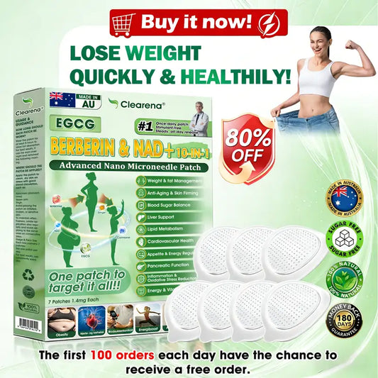 𝐂𝐥𝐞𝐚𝐫𝐞𝐧𝐚®🧑‍⚕️🏆 𝙀𝙂𝘾𝙂· 𝘽𝙚𝙧𝙗𝙚𝙧𝒊𝒏𝒆 × 𝐍𝐴𝑫+  10-𝐢𝐧-1 𝑨𝒅𝒗𝒂𝒏𝒄𝐞𝐝 𝑵𝒂𝙣𝙤 𝑴𝒊𝒄𝒓𝒐𝒏𝒆𝒆𝗱𝗹𝗲 𝐏𝐚𝒕𝗰𝗵 🇦🇺 ( 𝑱𝒖𝒔𝒕 𝒐𝒏𝒄𝒆 𝒂 𝒅𝒂𝒚, 𝒗𝒊𝒔𝒊𝒃𝒍𝒆 𝒄𝒉𝒂𝒏𝒈𝒆𝒔 𝒊𝒏 7 𝒅𝒂𝒚𝒔) 💪 𝑭𝒐𝒓 𝒐𝒃𝒆𝒔𝒊𝒕𝒚, 𝒍𝒐𝒐𝒔𝒆 𝒔𝒌𝒊𝒏, 𝒅𝒊𝒂𝒃𝒆𝒕𝒆𝒔, 𝒔𝒍𝒆𝒆𝒑 𝒂𝒑𝒏𝒆𝒂, 𝒋𝒐𝒊𝒏𝒕 𝒊𝒔𝒔𝒖𝒆𝒔, 𝒂𝒏𝒅 𝒎𝒐𝒓𝒆